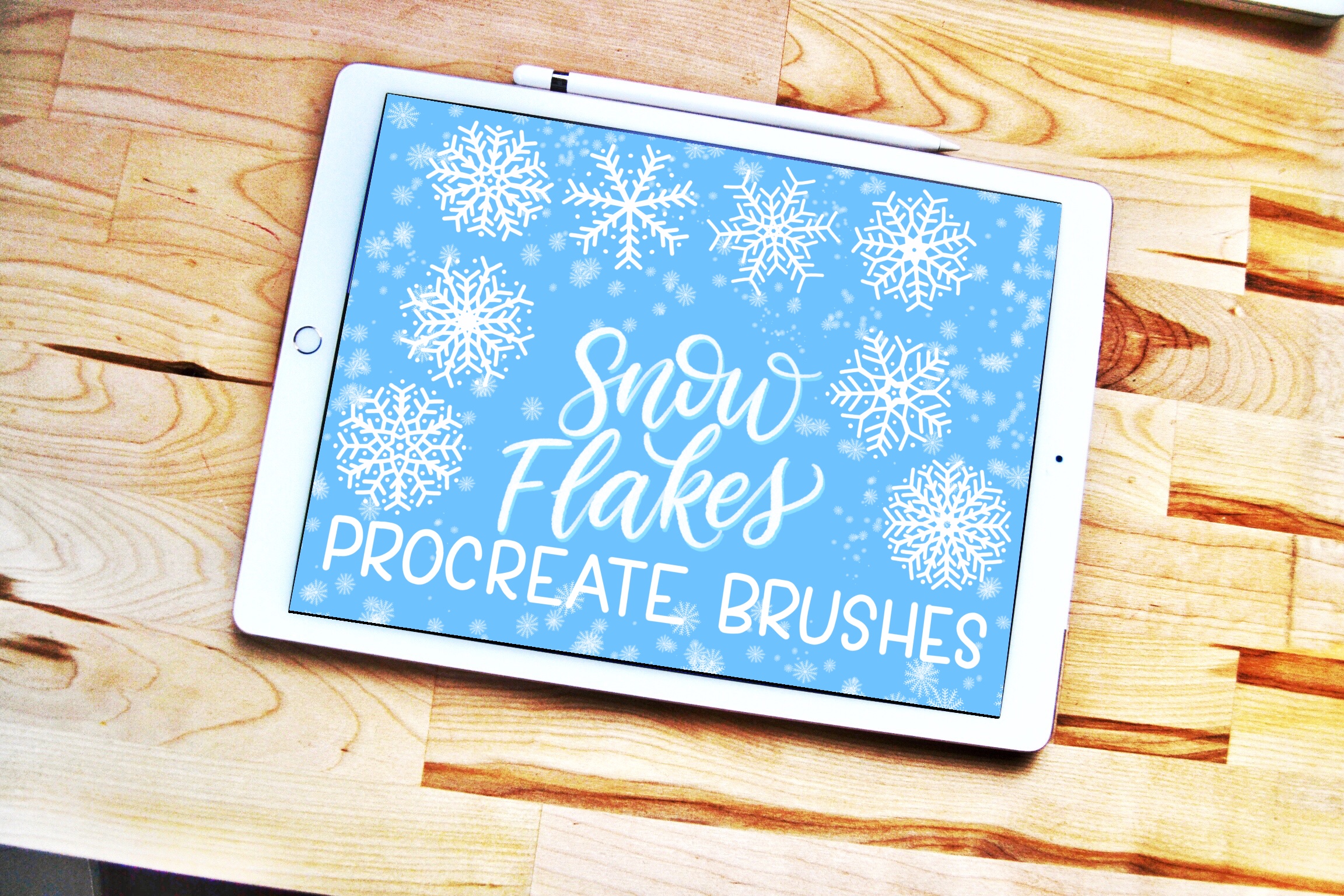 procreate brushes snowflakes free
